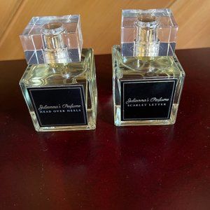 Julianna's Perfume "Scarlett Letter" and "Head Over Heels" 1.7 oz each EDP